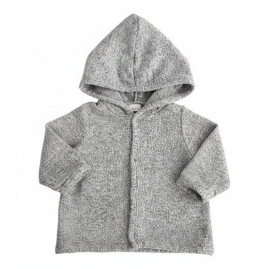 Polera manga larga Algodón Gris Marca Old Navy 0-3 M Estado Casi tiki