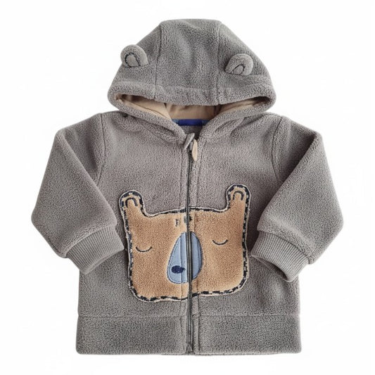 Polerón Polar Gris Marca Otra 9-12 M Estado Casi tiki