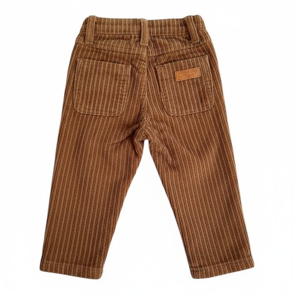 Pantalón Cotelé Café Marca Ficcus 3-6 M Estado Tiki taka