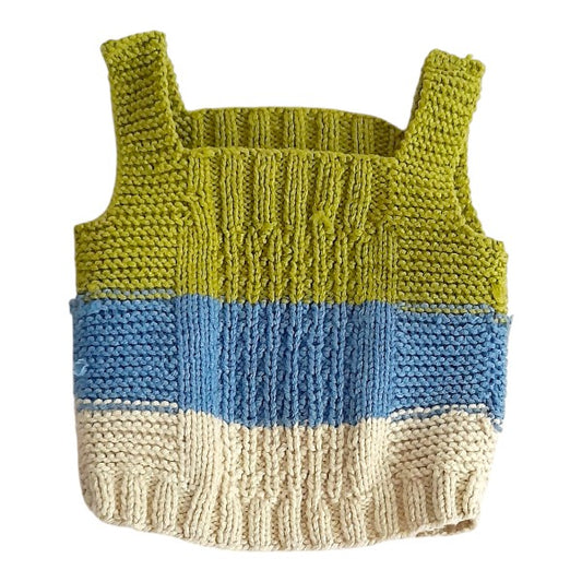 Chaleco Tejido Multicolor Marca Otra 6-9 M Estado Casi tiki