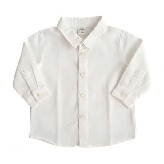 Camisa Tela Blanco Marca Yamp! 6 M Estado Casi tiki