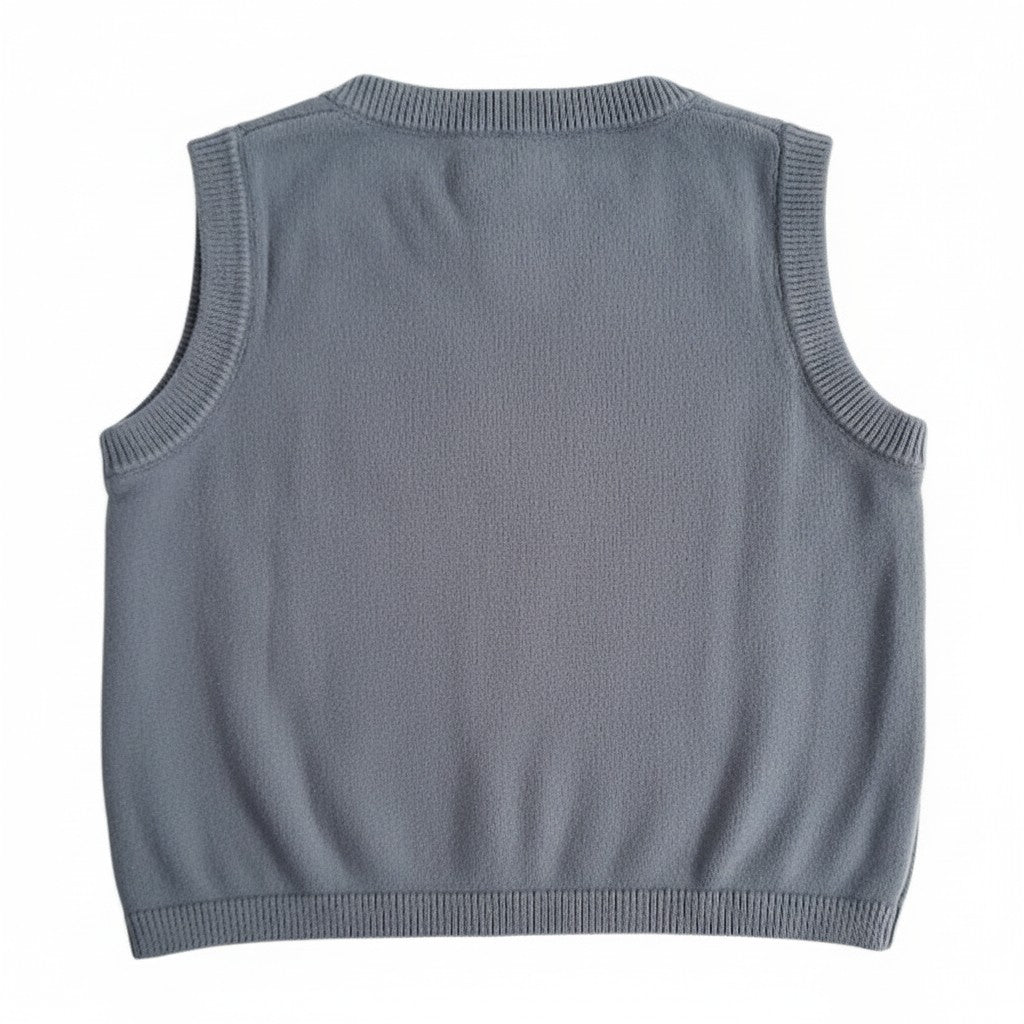 Chaleco Tejido Gris Marca Yamp! 6 M Estado Casi tiki