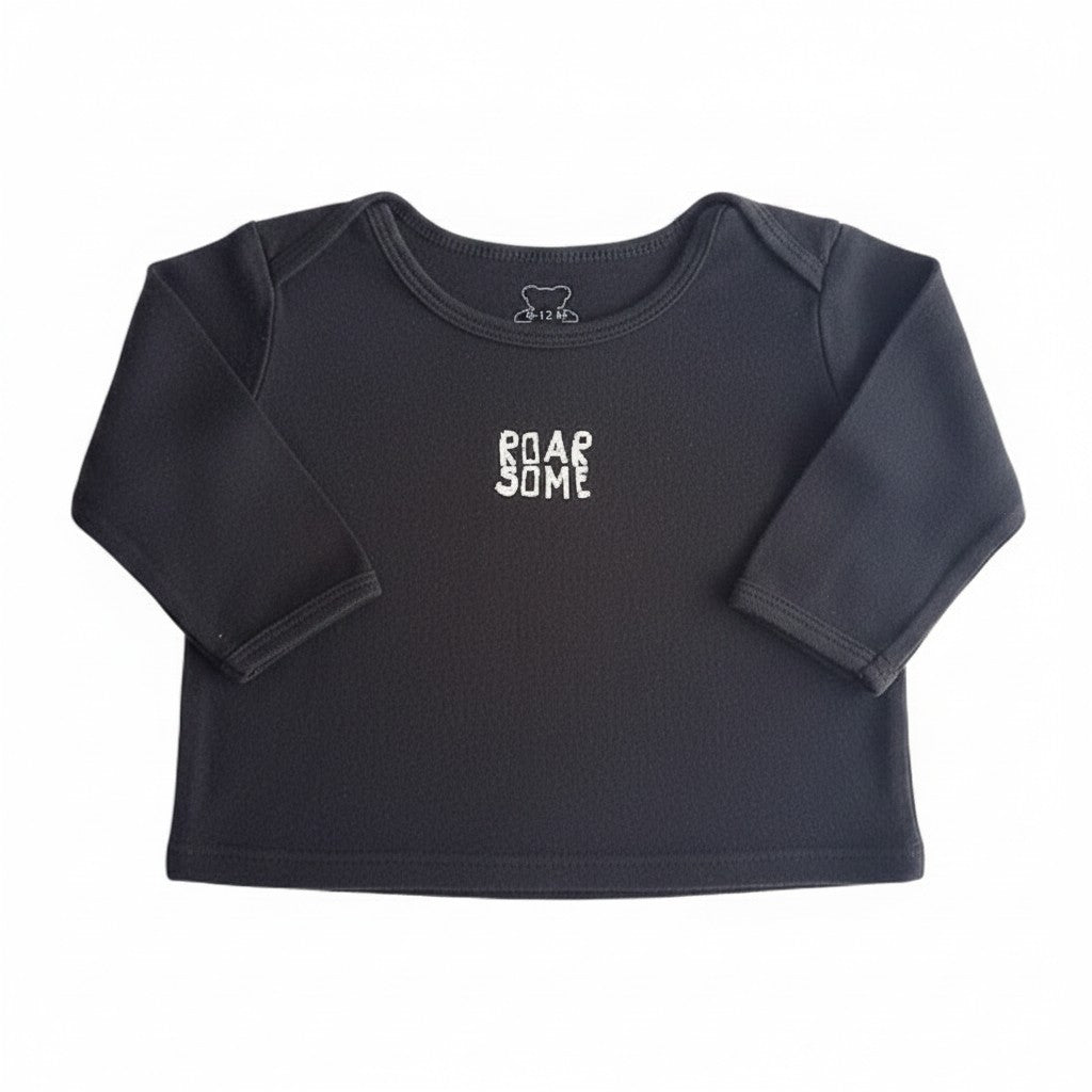 Polera manga larga Algodón Negro Marca Otra 9-12 M Estado Casi tiki