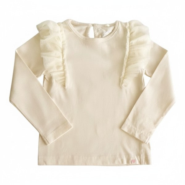 Polera manga larga Algodón Crema Marca Baby harvest 3 A Estado Tiki taka