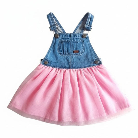 Vestido Mezclilla Multicolor Marca Yamp! 2 A Estado Casi tiki