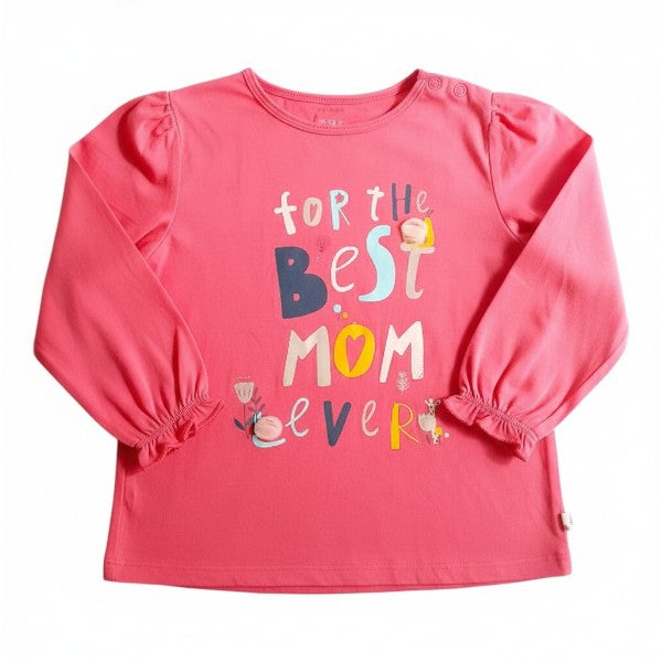 Polera manga larga Algodón Fucsia Marca Baby harvest 2 A Estado Casi tiki