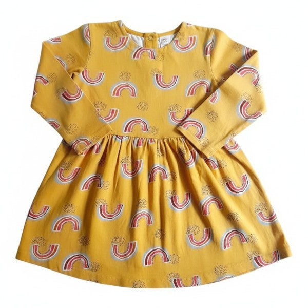 Vestido Algodón Amarillo Marca Otra 2 A Estado Casi tiki