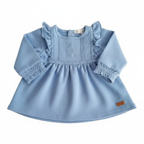 Vestido Algodón Azul Marca Limonada 9 M Estado Casi tiki