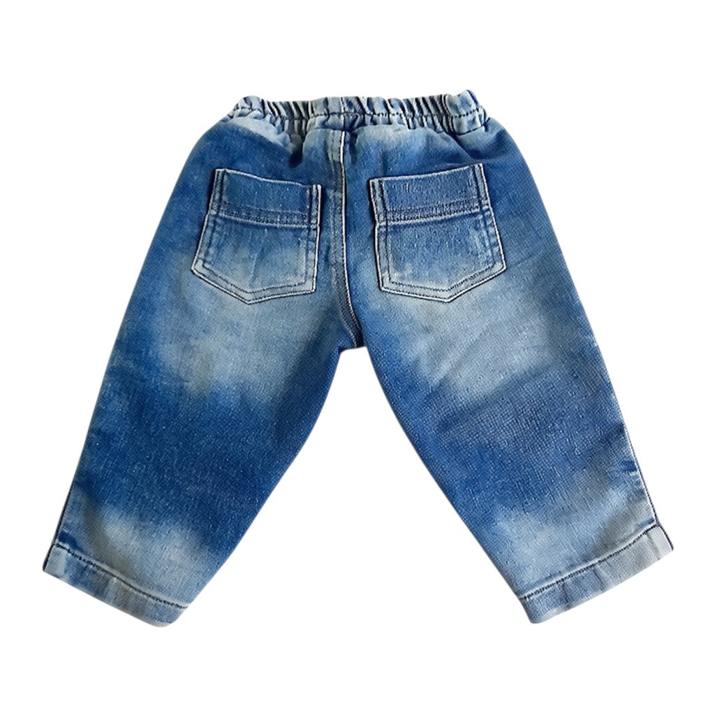 Jeans Mezclilla Azul Marca Otra 3-6 M Estado Casi tiki