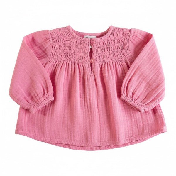 Blusa Tela Rosa Marca Otra 6-9 M Estado Casi tiki