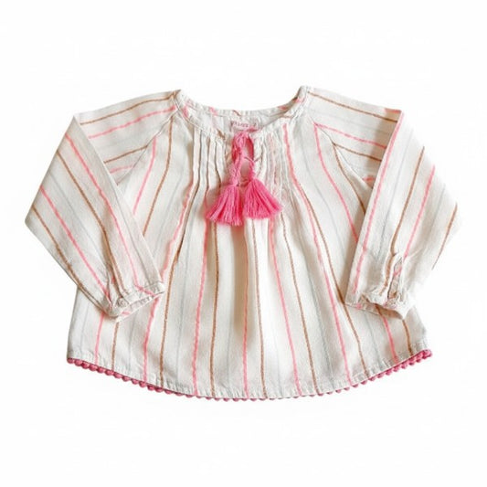 Blusa Tela Multicolor Marca Pillin 12 M Estado Casi tiki