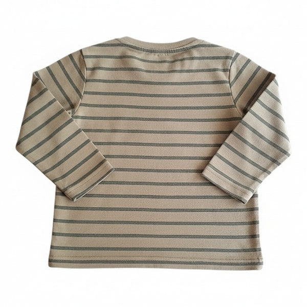 Polera manga larga Algodón Verde Marca Baby harvest 12-18 M Estado Casi tiki