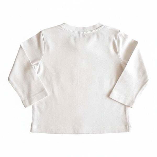 Polera manga larga Algodón Blanco Marca All basics 9 M Estado Casi tiki