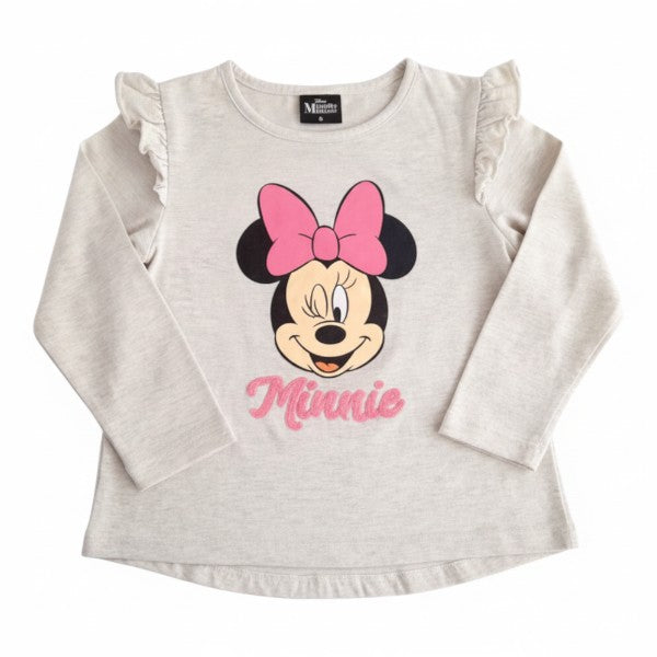 Polera manga larga Algodón Gris Marca Disney 6 A Estado Casi tiki
