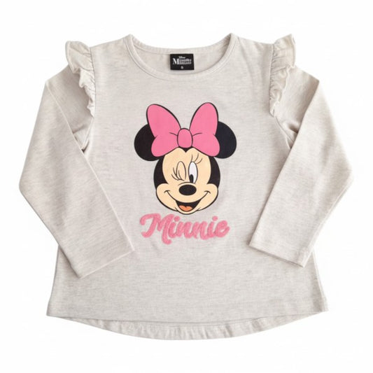 Polera manga larga Algodón Gris Marca Disney 6 A Estado Casi tiki