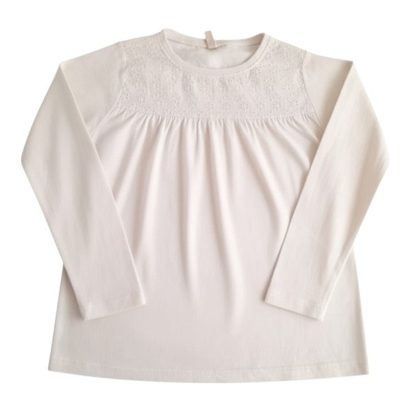Polera manga larga Algodón Blanco Marca Boulevard 8 A Estado Casi tiki