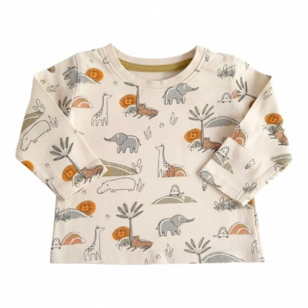Polera manga larga Algodón Diseños Marca All basics 6 M Estado Casi tiki
