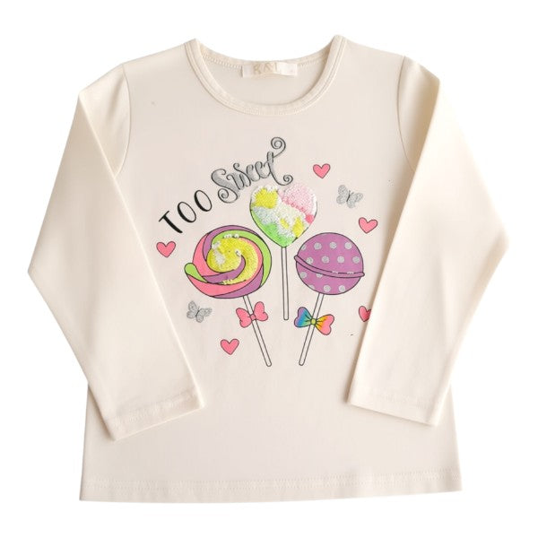 Polera manga larga Algodón Blanco Marca Otra 6 A Estado Casi tiki