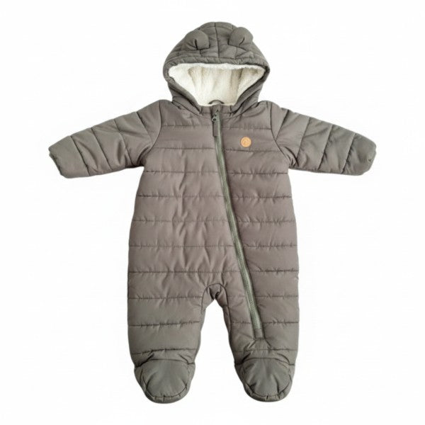 Osito acolchado forrado polar Verde Marca Hym 3-6 M Estado Tiki taka