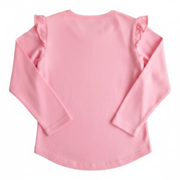 Polera manga larga Algodón Rosa Marca Disney 6 A Estado Tiki taka