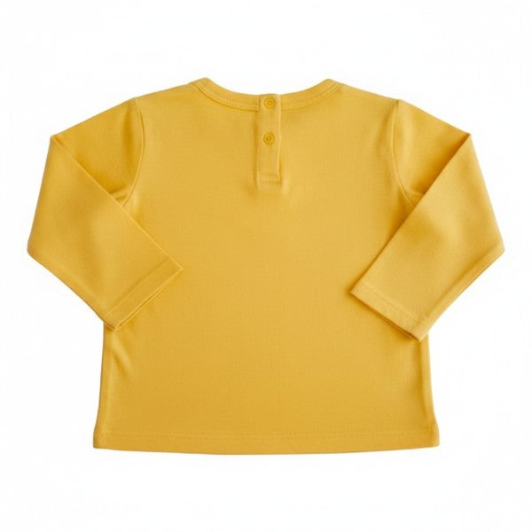 Polera manga larga Algodón Amarillo Marca Urb 12 M Estado Tiki taka
