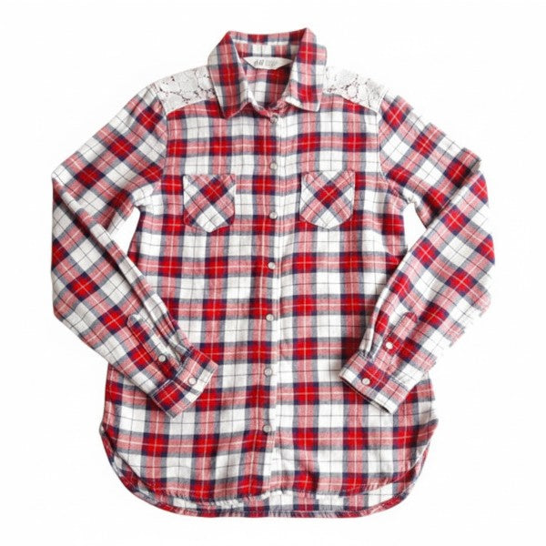 Camisa Algodón cuadrillé Marca Hym 8 A Estado Casi tiki