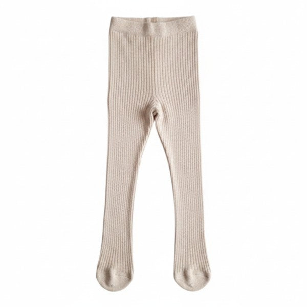 Calza Algodón Crema Marca Hym 9-12 M Estado Casi tiki