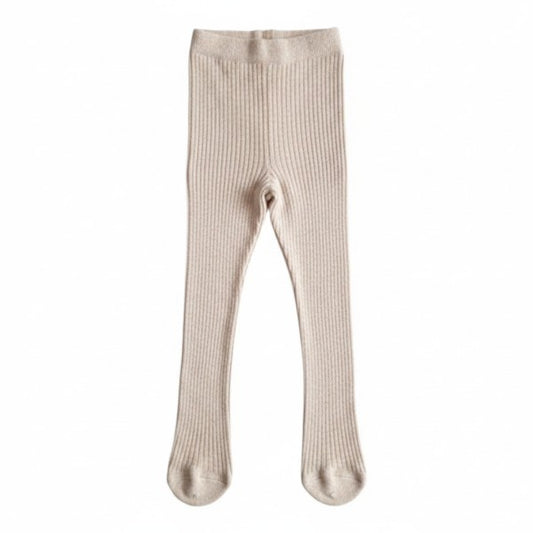 Calza Algodón Crema Marca Hym 9-12 M Estado Casi tiki