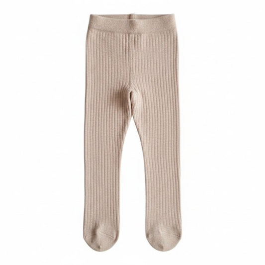 Calza Algodón Crema Marca Hym 9-12 M Estado Casi tiki