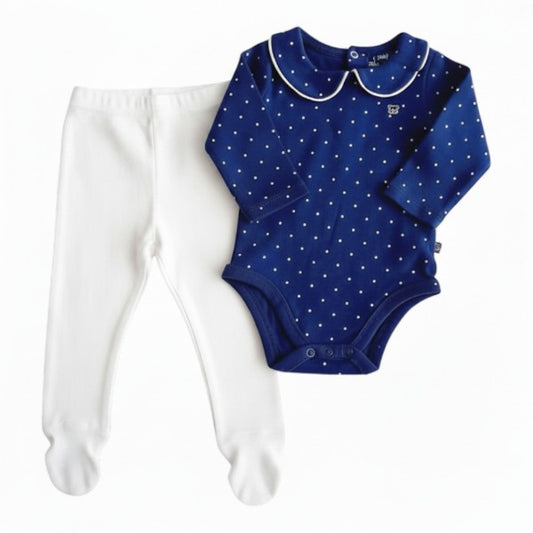 Conjunto Algodón Multicolor Marca Pillin 0-3 M Estado Nuevo