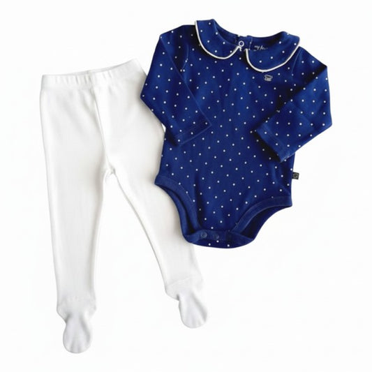 Conjunto Algodón Multicolor Marca Pillin 0-3 M Estado Nuevo
