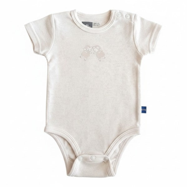 Body Manga Corta Algodón Crema Marca Otra 3-6 M Estado Casi tiki