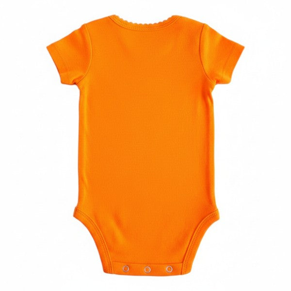 Body Manga Corta Algodón Naranja Marca Otra 6 M Estado Tiki taka