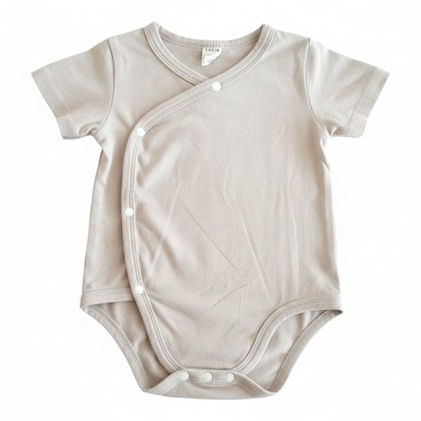 Body Manga Corta Algodón Crema Marca Shein 3-6 M Estado Casi tiki