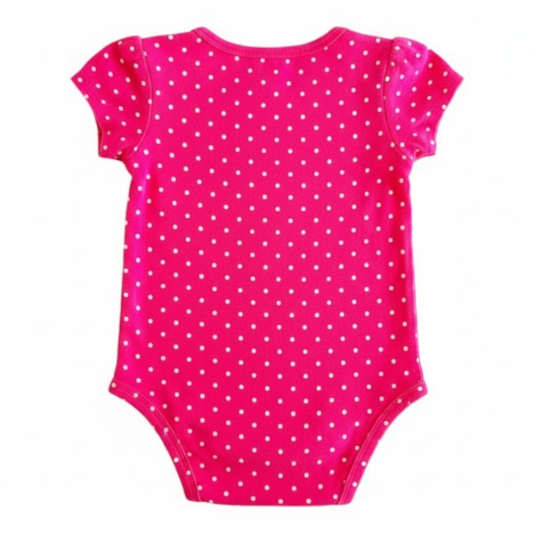 Body Manga Corta Algodón Fucsia Marca Carter's 18 M Estado Casi tiki