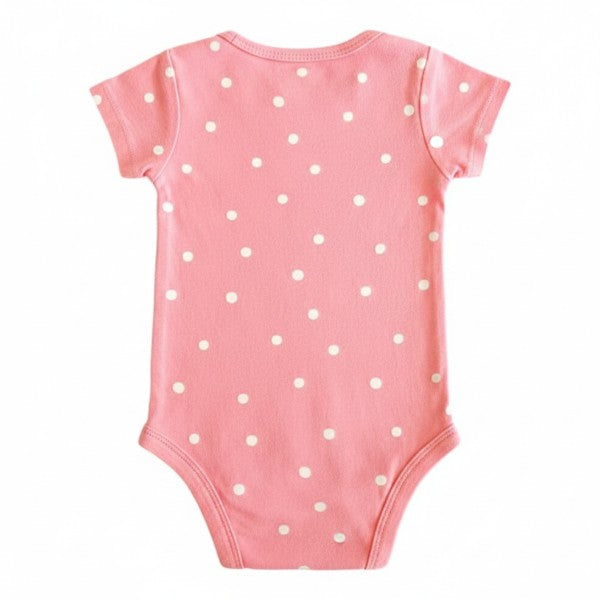 Body Manga Corta Algodón Rosa Marca Gerber 0-3 M Estado Casi tiki