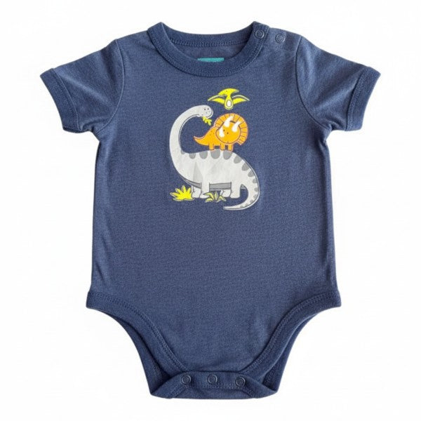 Body Manga Corta Algodón Gris Marca Garanimals 3-6 M Estado Casi tiki