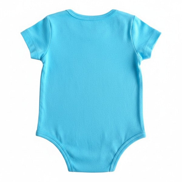 Body Manga Corta Algodón Celeste Marca Nike 0-3 M Estado Casi tiki