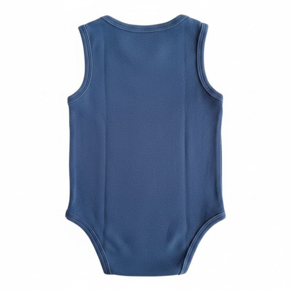 Body Manga Corta Algodón Azul Marca Opaline 6 M Estado Casi tiki