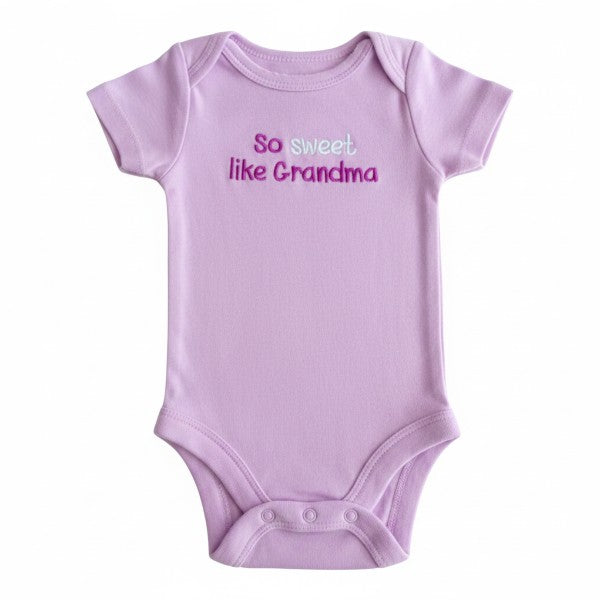 Body Manga Corta Algodón Morado Marca Koala RN Estado Casi tiki