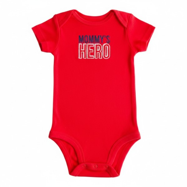 Body Manga Corta Algodón Rojo Marca Otra 3-6 M Estado Casi tiki