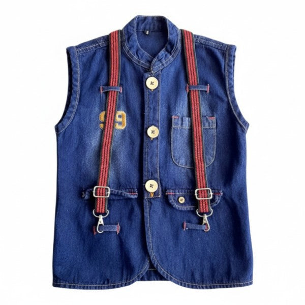chaqueta manga corta Mezclilla Azul Marca Otra 5 A Estado Tiki taka
