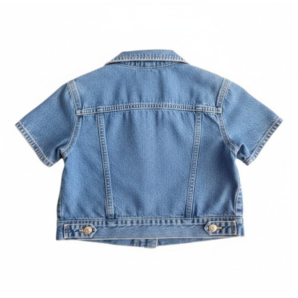 chaqueta manga corta Mezclilla Azul Marca Otra 5 A Estado Tiki taka