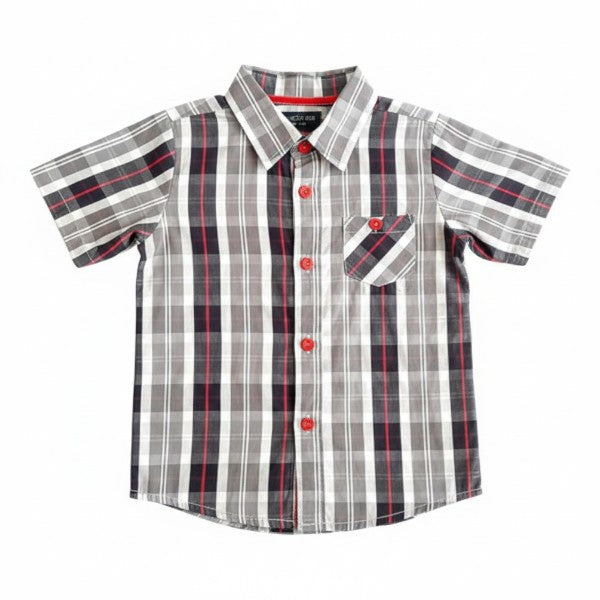 Camisa Manga Corta Tela cuadrillé Marca Otra 3 A Estado Tiki taka