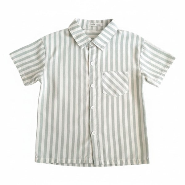 Camisa Manga Corta Tela Rayas Marca Shein 7 A Estado Casi tiki