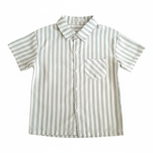 Camisa Manga Corta Tela Rayas Marca Shein 7 A Estado Casi tiki