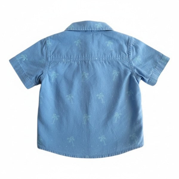 Camisa Manga Corta Tela Diseños Marca Black and blue 6 M Estado Casi tiki