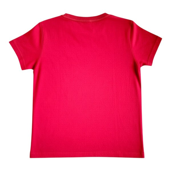 Polera manga corta Algodón Burdeo Marca Old Navy 8 A Estado Casi tiki