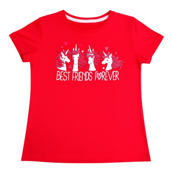 Polera manga corta Algodón Rojo Marca Otra 7 A Estado Casi tiki