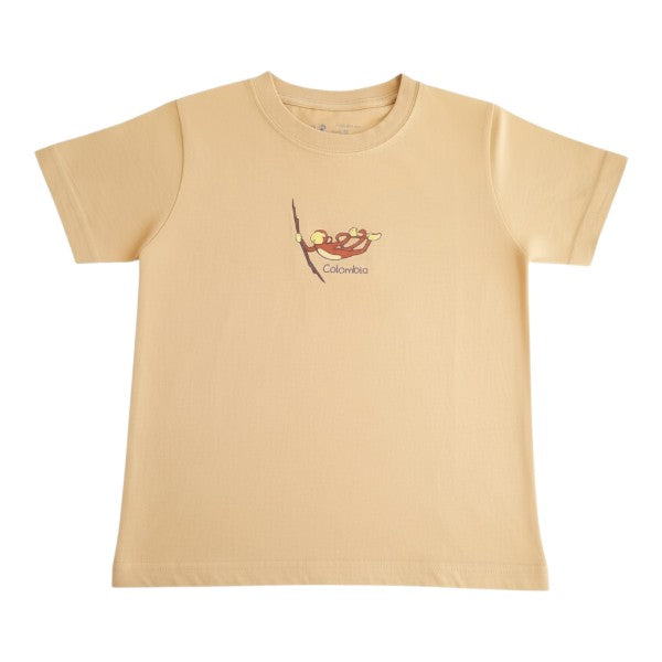 Polera manga corta Algodón Amarillo Marca Otra 6 A Estado Casi tiki